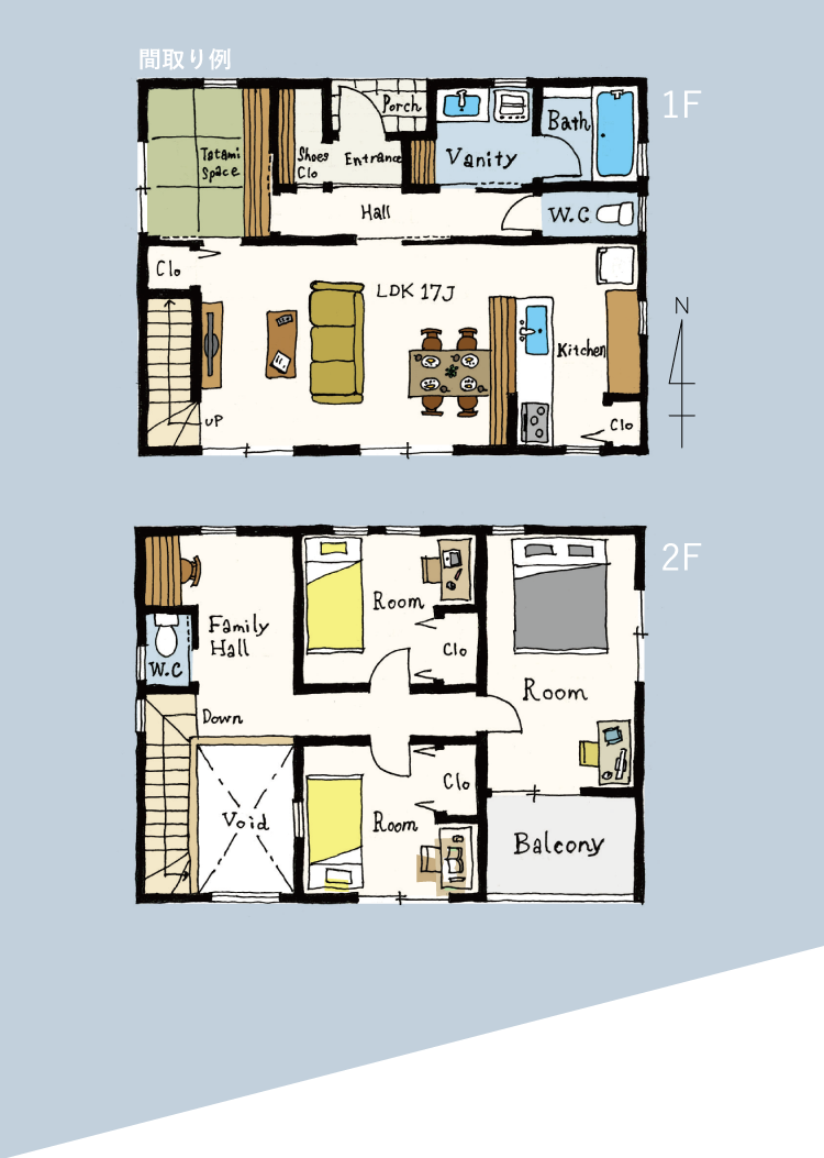 バジーハウスの間取り例